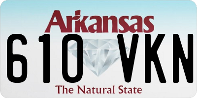 AR license plate 610VKN