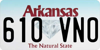 AR license plate 610VNO
