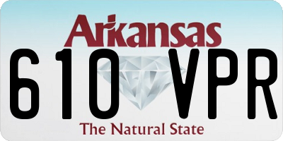 AR license plate 610VPR