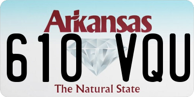 AR license plate 610VQU