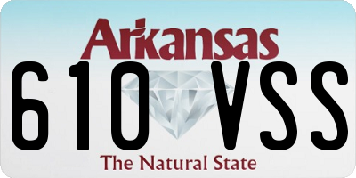 AR license plate 610VSS