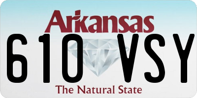 AR license plate 610VSY