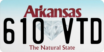 AR license plate 610VTD