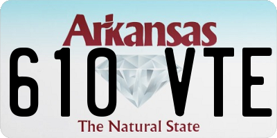 AR license plate 610VTE