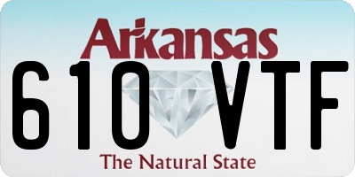 AR license plate 610VTF