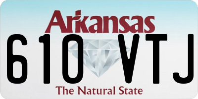 AR license plate 610VTJ