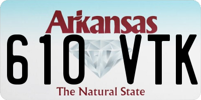 AR license plate 610VTK