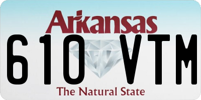 AR license plate 610VTM