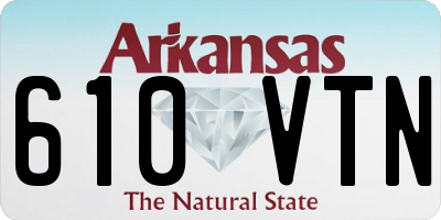 AR license plate 610VTN
