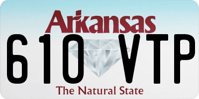 AR license plate 610VTP
