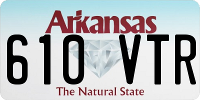 AR license plate 610VTR