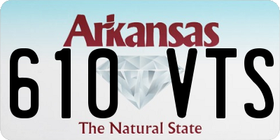 AR license plate 610VTS