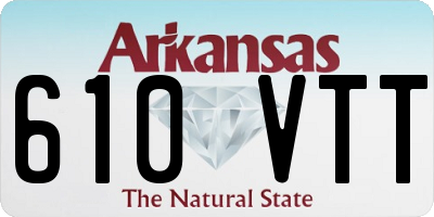 AR license plate 610VTT