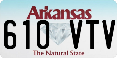AR license plate 610VTV