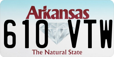 AR license plate 610VTW