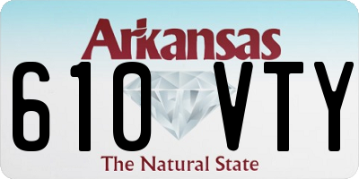 AR license plate 610VTY