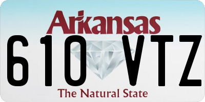 AR license plate 610VTZ