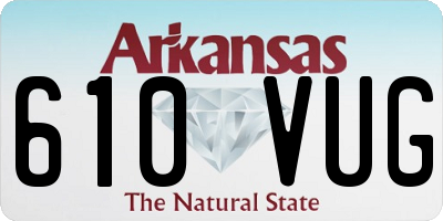 AR license plate 610VUG