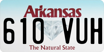 AR license plate 610VUH