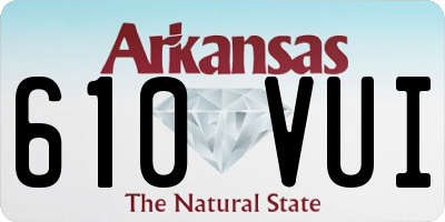 AR license plate 610VUI