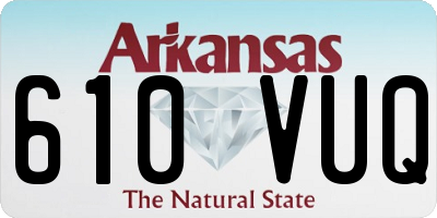 AR license plate 610VUQ