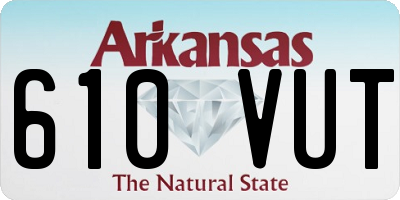 AR license plate 610VUT