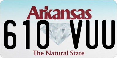AR license plate 610VUU