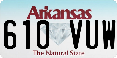 AR license plate 610VUW