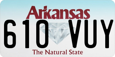 AR license plate 610VUY