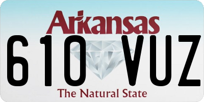 AR license plate 610VUZ