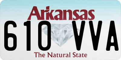 AR license plate 610VVA