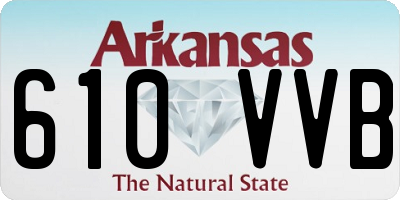 AR license plate 610VVB
