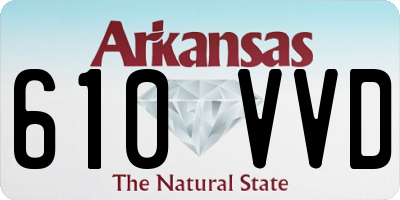 AR license plate 610VVD