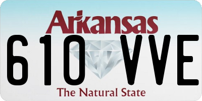AR license plate 610VVE