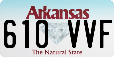 AR license plate 610VVF