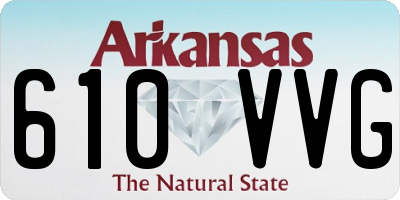 AR license plate 610VVG