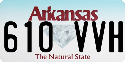 AR license plate 610VVH