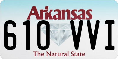 AR license plate 610VVI