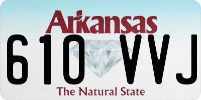 AR license plate 610VVJ