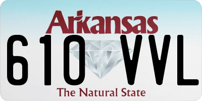 AR license plate 610VVL