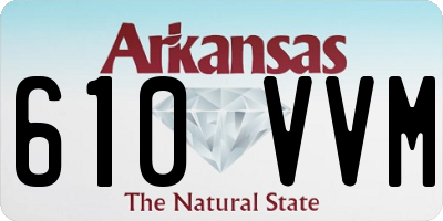 AR license plate 610VVM