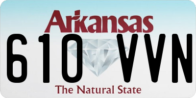 AR license plate 610VVN