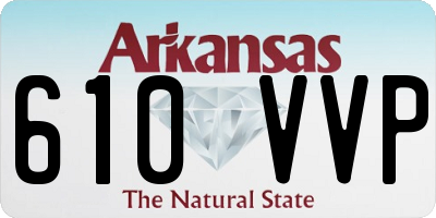 AR license plate 610VVP