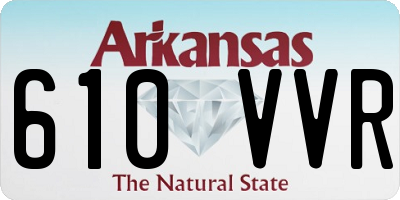 AR license plate 610VVR