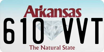 AR license plate 610VVT