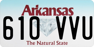 AR license plate 610VVU