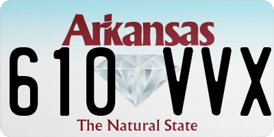 AR license plate 610VVX