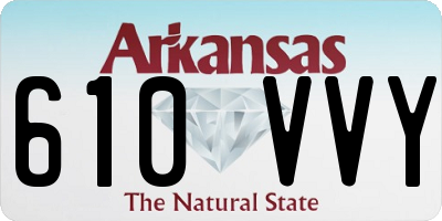 AR license plate 610VVY