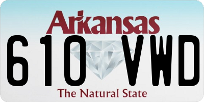 AR license plate 610VWD