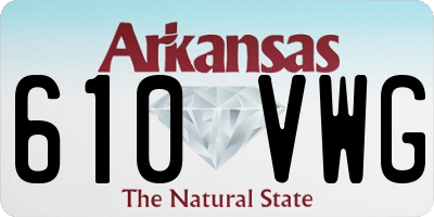 AR license plate 610VWG